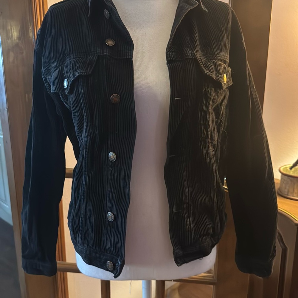 Black Corduroy Women's Jacket